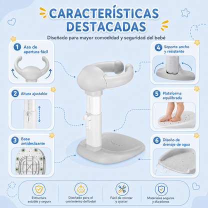 Aquabimbi AquaFold™ | Soporte de baño plegable para bebés