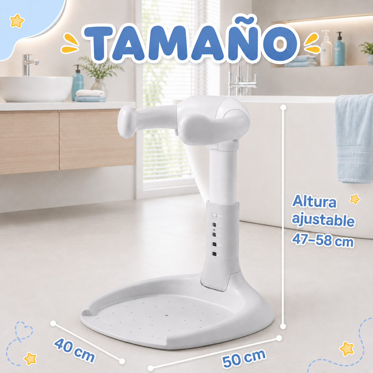 Aquabimbi AquaFold™ | Soporte de baño plegable para bebés