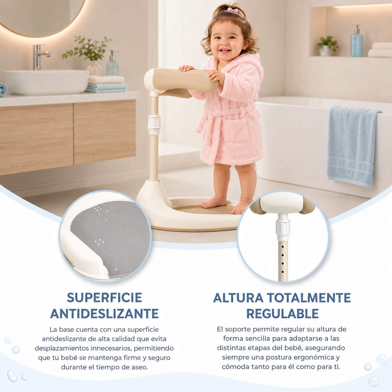 Aquabimbi AquaLite™ | Soporte de baño plegable para bebés